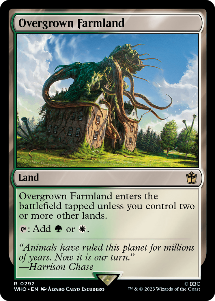 Overgrown Farmland (WHO-292) [Doctor Who] Foil MTG Single Wizards of the Coast
