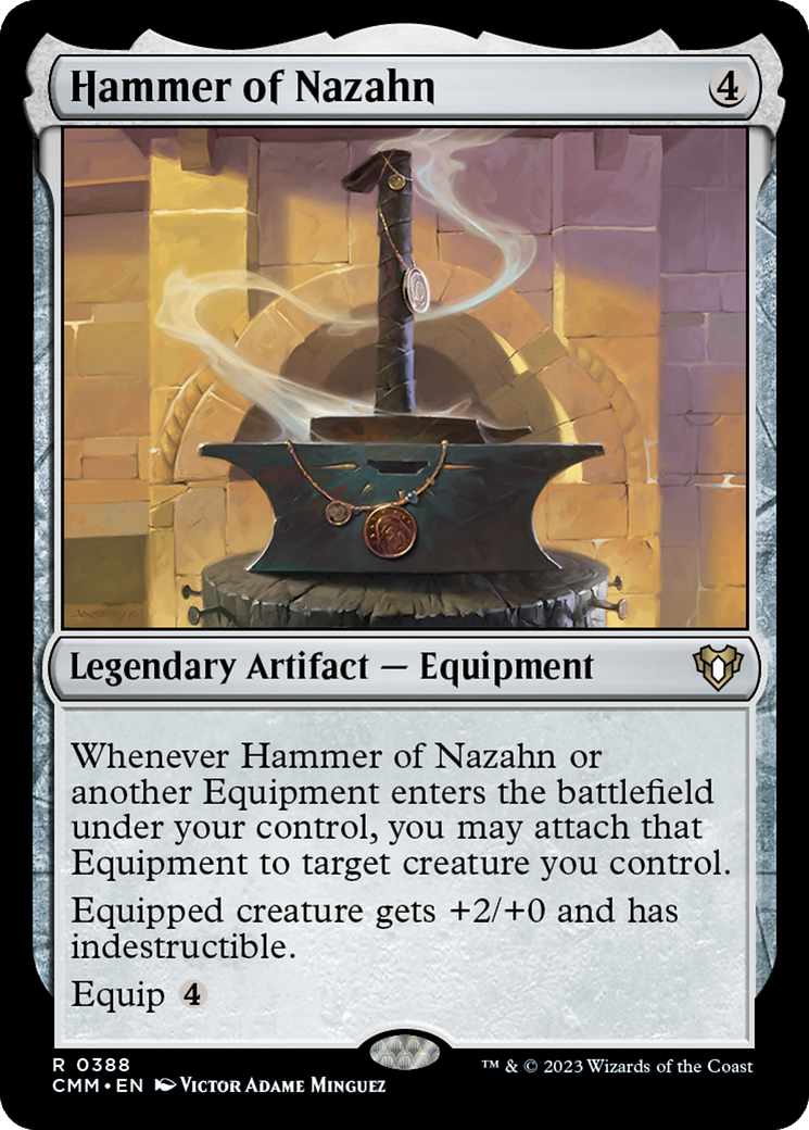 Hammer of Nazahn (CMM-388) [Commander Masters] MTG Single Wizards of the Coast