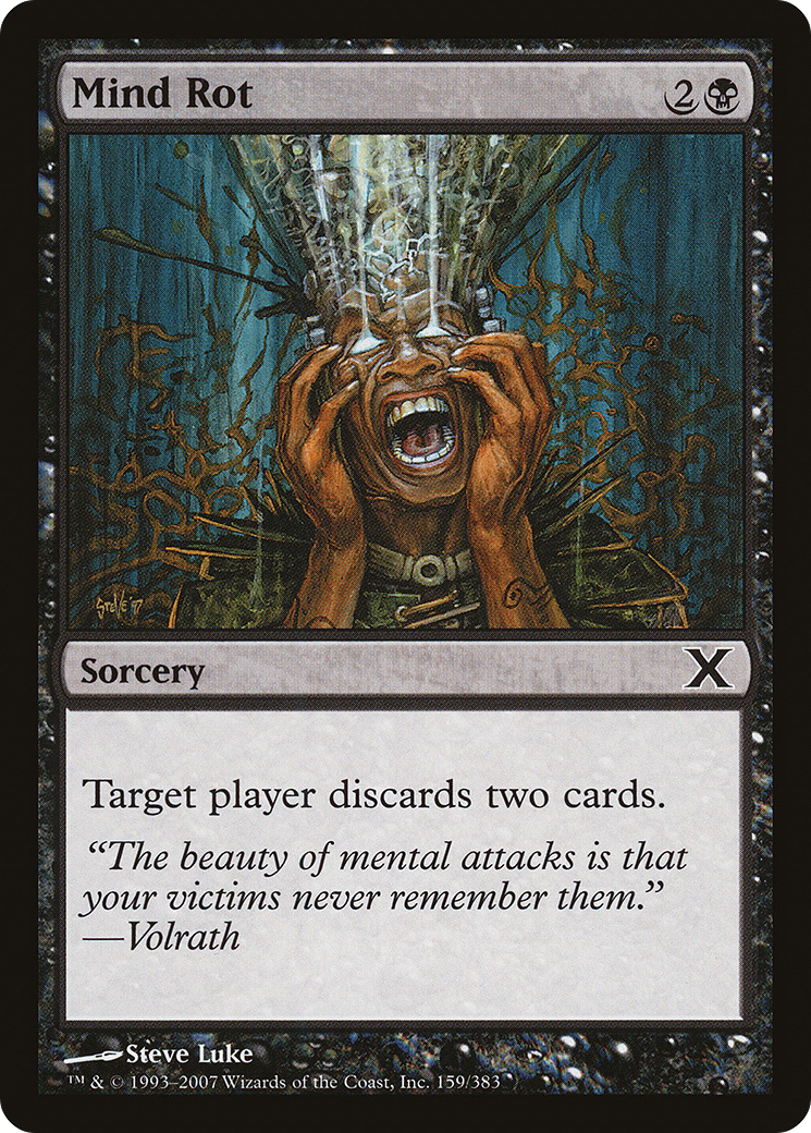 Mind Rot (10E-159) [Tenth Edition] Foil MTG Single Wizards of the Coast