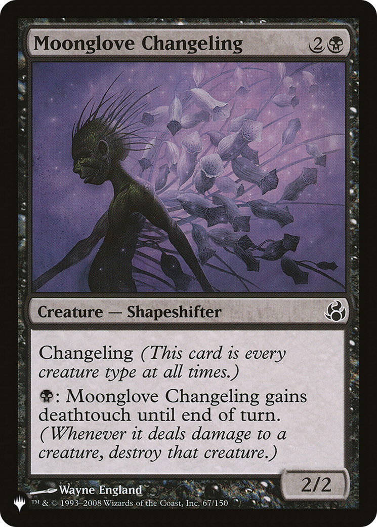Moonglove Changeling (LIST-MOR-67) [Mystery Booster] The List MTG Single Wizards of the Coast