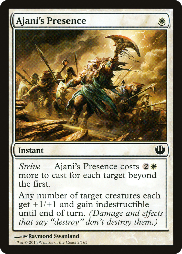 Ajani's Presence (JOU-002) [Journey into Nyx] Foil MTG Single Wizards of the Coast