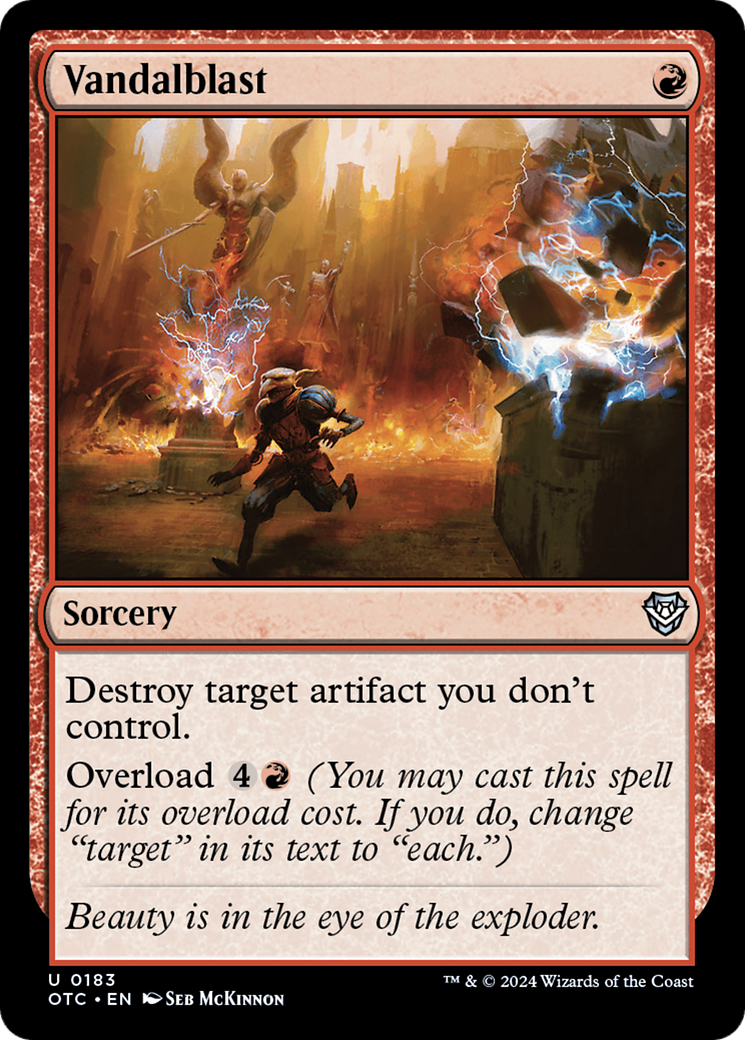 Vandalblast (OTC-183) [Outlaws of Thunder Junction Commander] MTG Single Wizards of the Coast