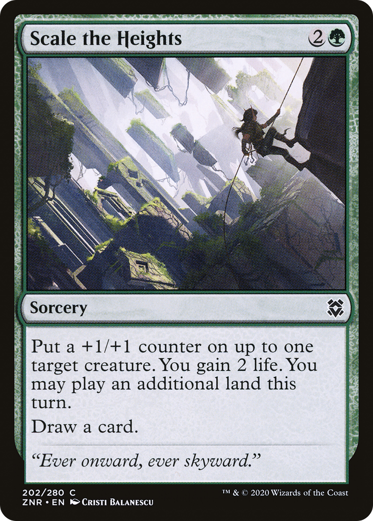 Scale the Heights (ZNR-202) [Zendikar Rising] Foil MTG Single Wizards of the Coast