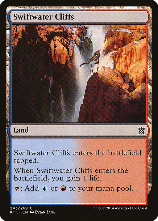 Swiftwater Cliffs (KTK-243) [Khans of Tarkir] Foil MTG Single Wizards of the Coast