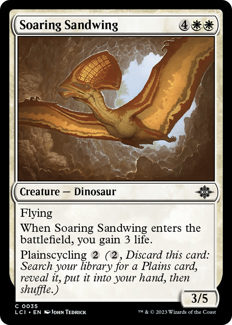 Soaring Sandwing (LCI-035) [The Lost Caverns of Ixalan] MTG Single Wizards of the Coast