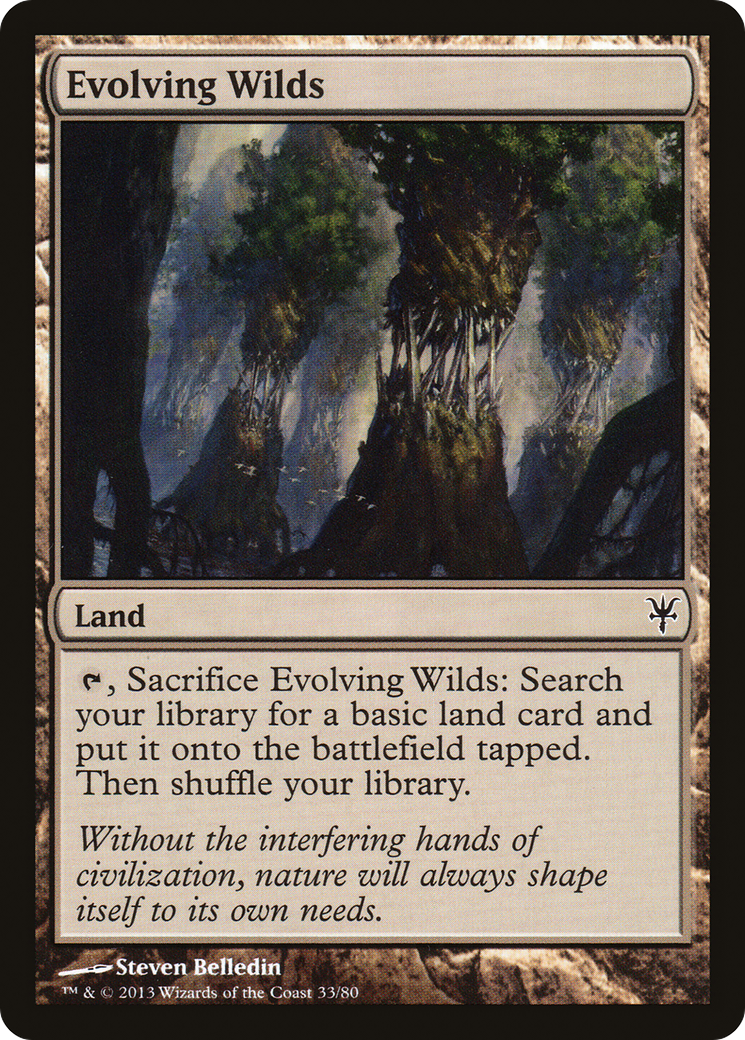 Evolving Wilds (DDK-033) [Misc] Duel Decks: Sorin vs. Tibalt MTG Single Wizards of the Coast