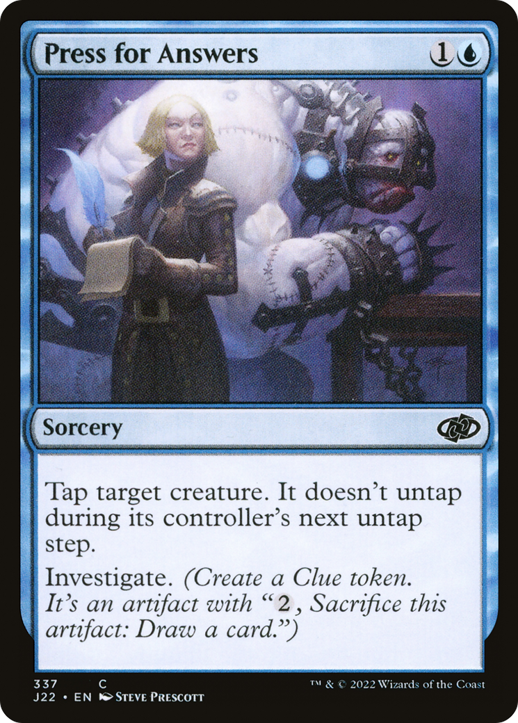 Press for Answers (J22-337) [Jumpstart 2022] MTG Single Wizards of the Coast
