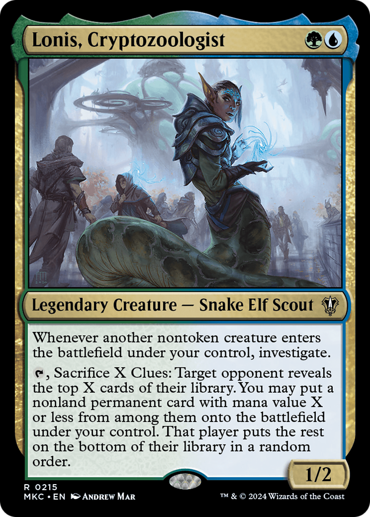 Lonis, Cryptozoologist (MKC-215) [Murders at Karlov Manor Commander] MTG Single Wizards of the Coast