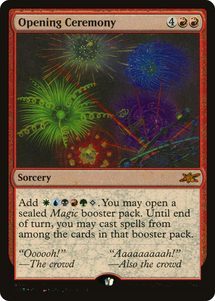 Opening Ceremony (Galaxy Foil) (UNF-404) [Unfinity] Foil MTG Single Wizards of the Coast