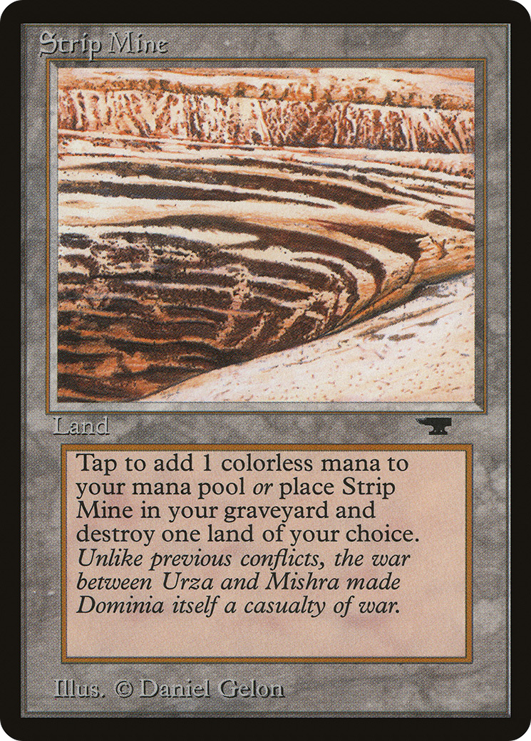 Strip Mine (No Horizon) (ATQ-) [Oldschool] Antiquities MTG Single Wizards of the Coast