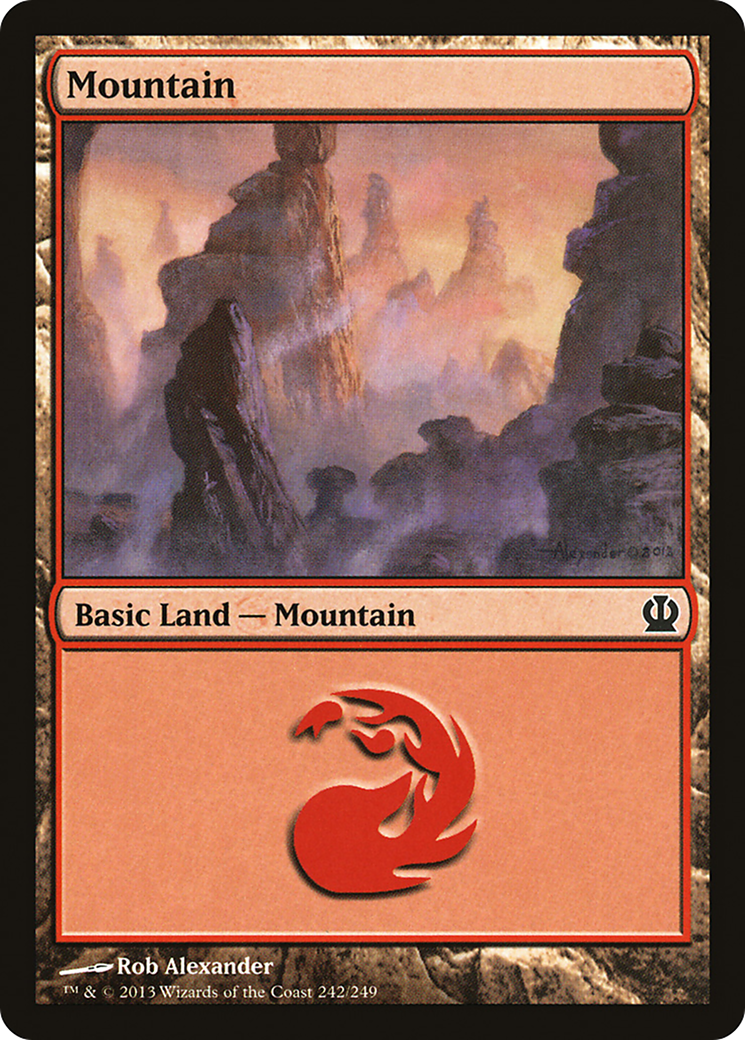 Mountain (242) (THS-242) [Theros] Foil MTG Single Wizards of the Coast