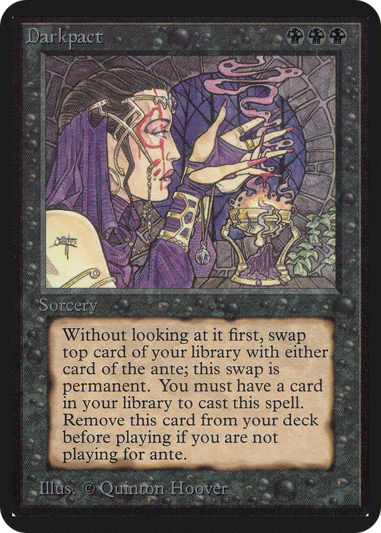 Darkpact (LEA-) [Oldschool] Limited Edition Alpha MTG Single Wizards of the Coast