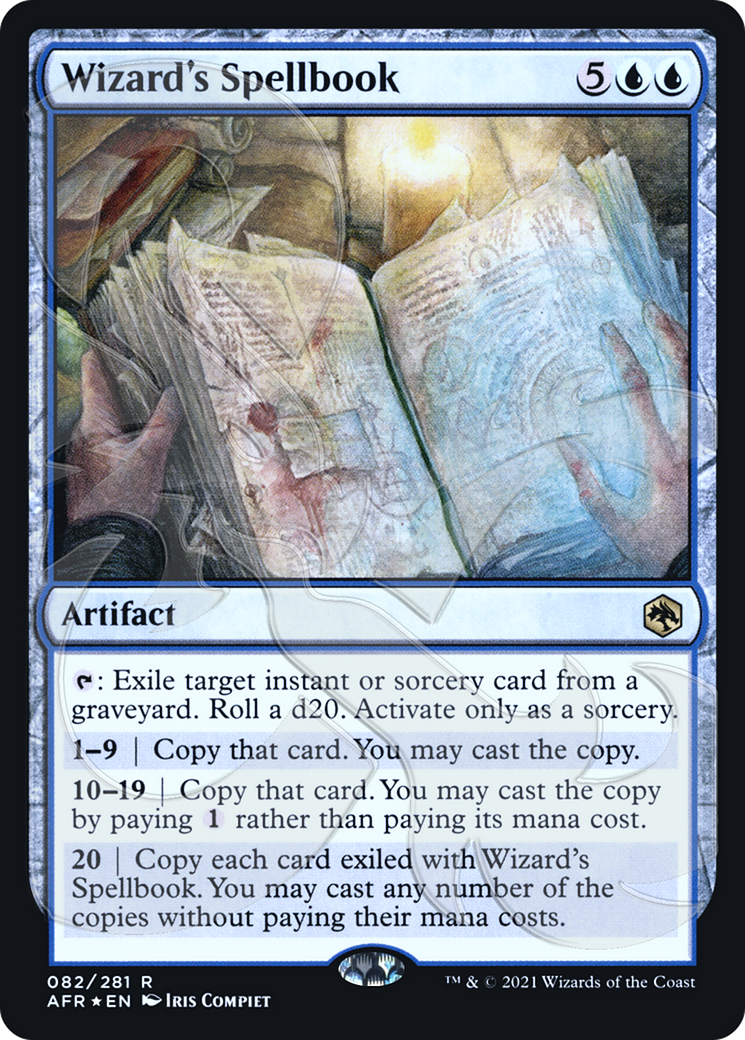 Wizard's Spellbook (AFR&-082) [Adventures in the Forgotten Realms Promos] Foil MTG Single Wizards of the Coast