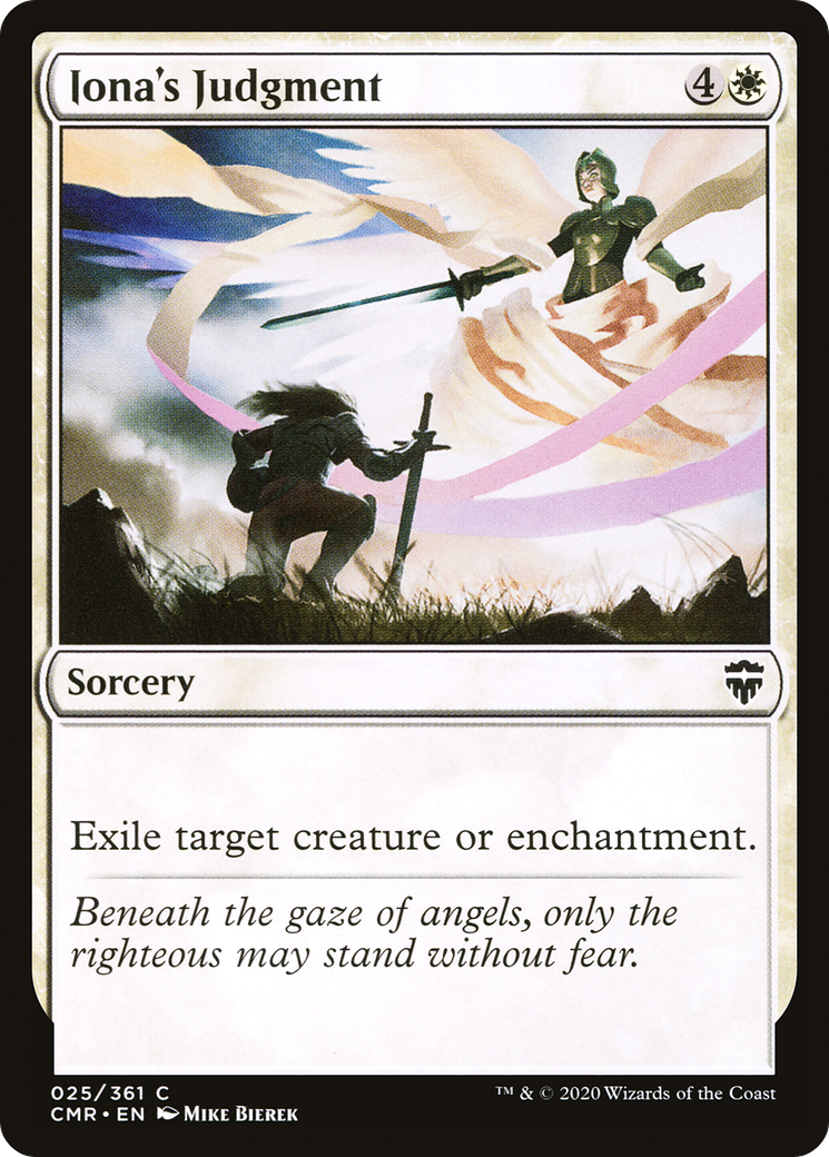 Iona's Judgment (CMR-025) [Commander Legends] MTG Single Wizards of the Coast