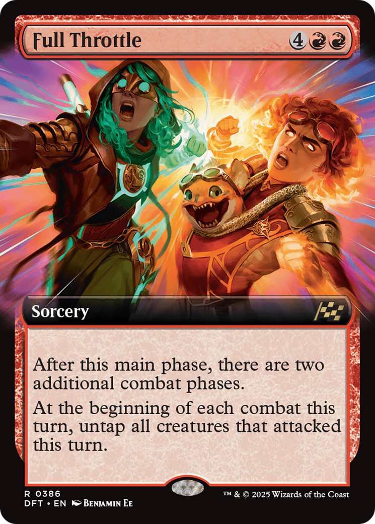Full Throttle (DFT-386) [Aetherdrift] (Extended Art) MTG Single Wizards of the Coast