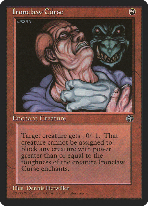 Ironclaw Curse (HML-) [Homelands] MTG Single Wizards of the Coast