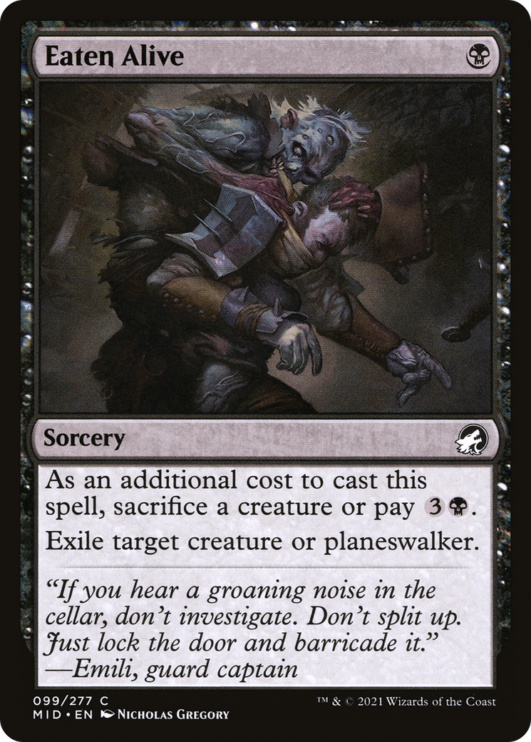 Eaten Alive (MID-099) [Innistrad: Midnight Hunt] MTG Single Wizards of the Coast