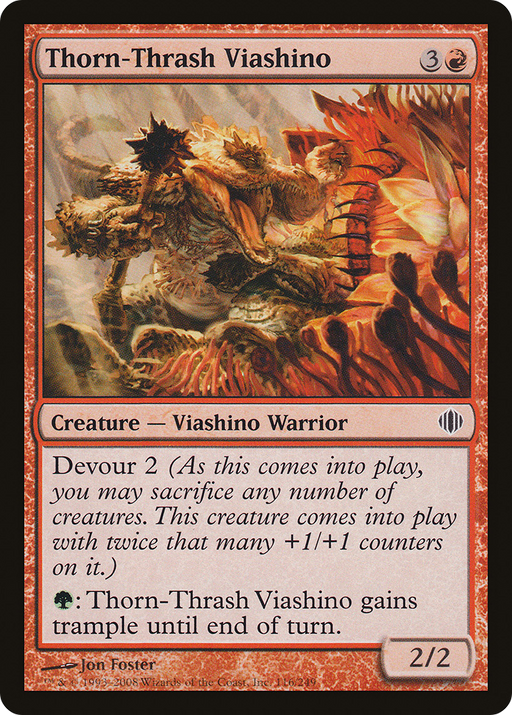 Thorn-Thrash Viashino (ALA-116) [Shards of Alara] Foil MTG Single Wizards of the Coast