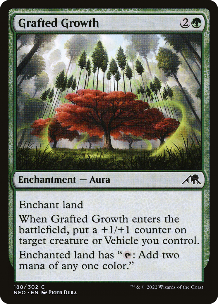 Grafted Growth (NEO-188) [Kamigawa: Neon Dynasty] MTG Single Wizards of the Coast