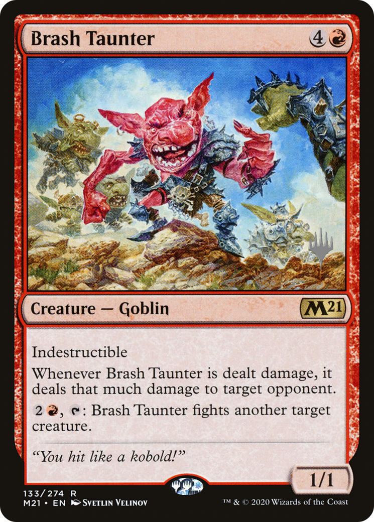 Brash Taunter (PPM21-133P) [Core Set 2021 Promos] Foil MTG Single Wizards of the Coast