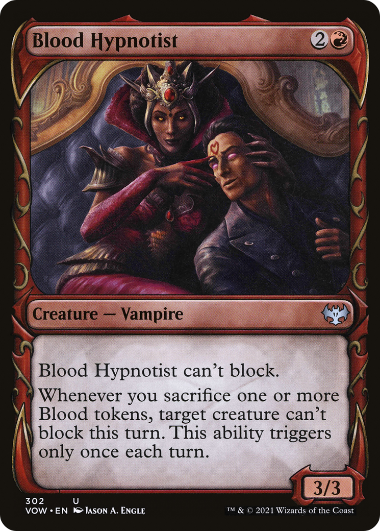 Blood Hypnotist (VOW-302) [Innistrad: Crimson Vow] (Showcase) Foil MTG Single Wizards of the Coast