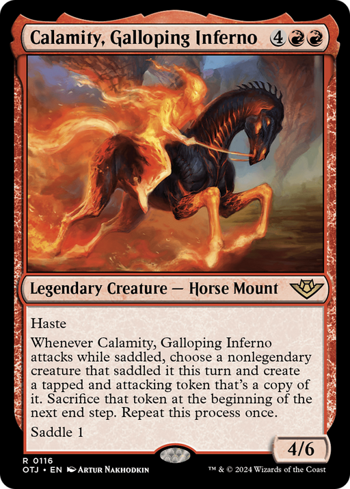 Calamity, Galloping Inferno (OTJ-116) [Outlaws of Thunder Junction] MTG Single Wizards of the Coast