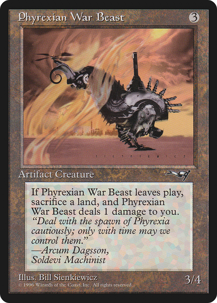 Phyrexian War Beast (ALL-127A) [Alliances] MTG Single Wizards of the Coast