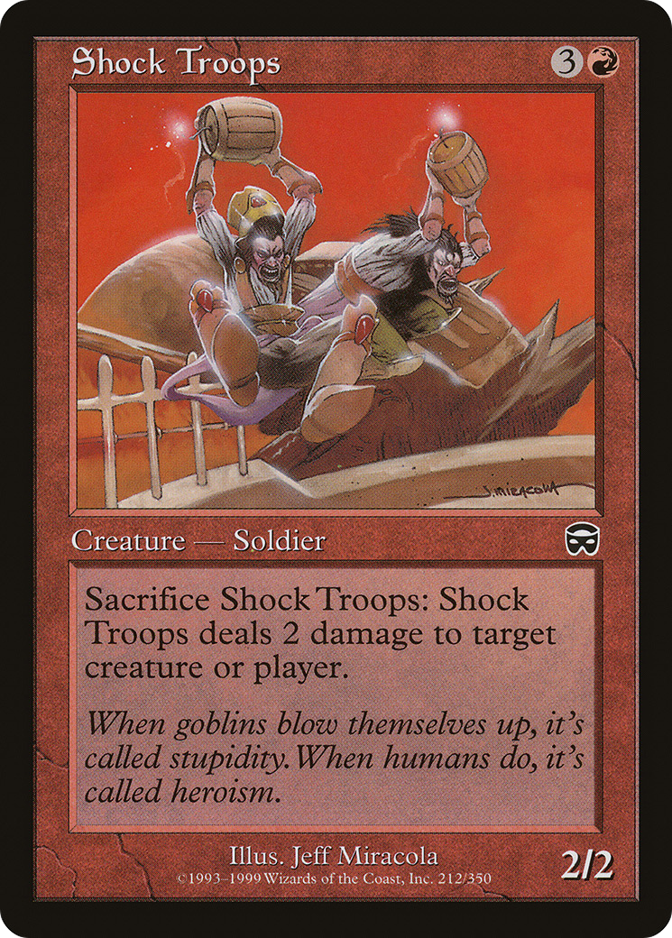 Shock Troops (MMQ-212) [Mercadian Masques] MTG Single Wizards of the Coast