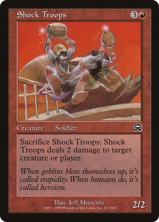 Shock Troops (MMQ-212) [Mercadian Masques] MTG Single Wizards of the Coast