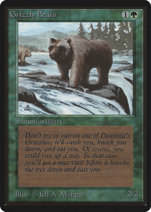 Grizzly Bears (LEB-200) [Oldschool] Limited Edition Beta MTG Single Wizards of the Coast