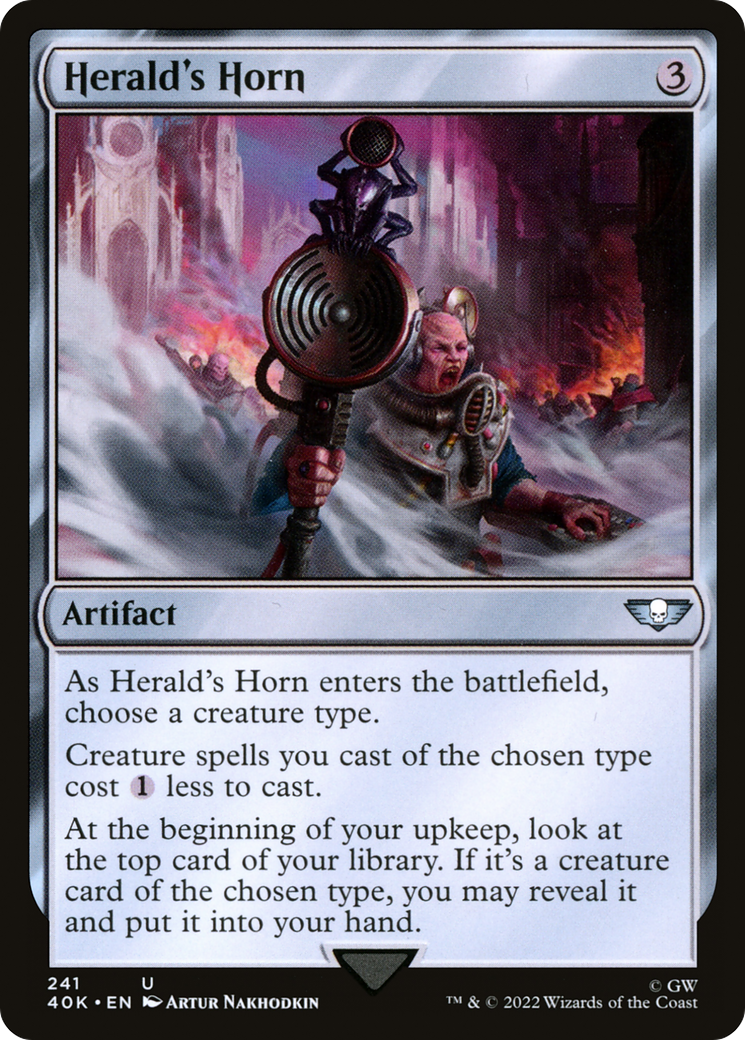 Herald's Horn [Warhammer 40,000] MTG Single Magic: The Gathering