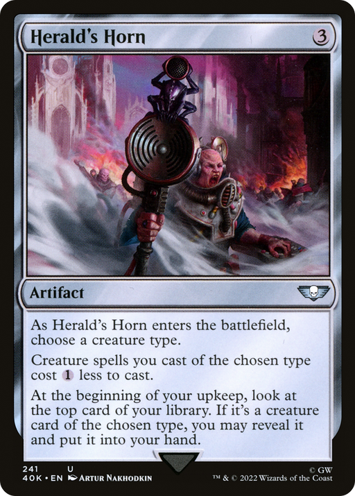 Herald's Horn (40K-241) [Warhammer 40,000 Commander] MTG Single Wizards of the Coast