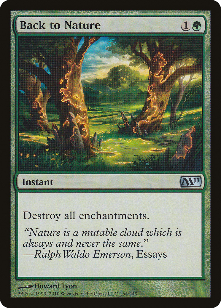 Back to Nature (M11-164) [Magic 2011] Foil MTG Single Wizards of the Coast