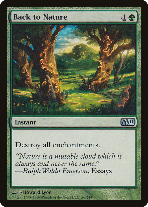 Back to Nature (M11-164) [Magic 2011] Foil MTG Single Wizards of the Coast