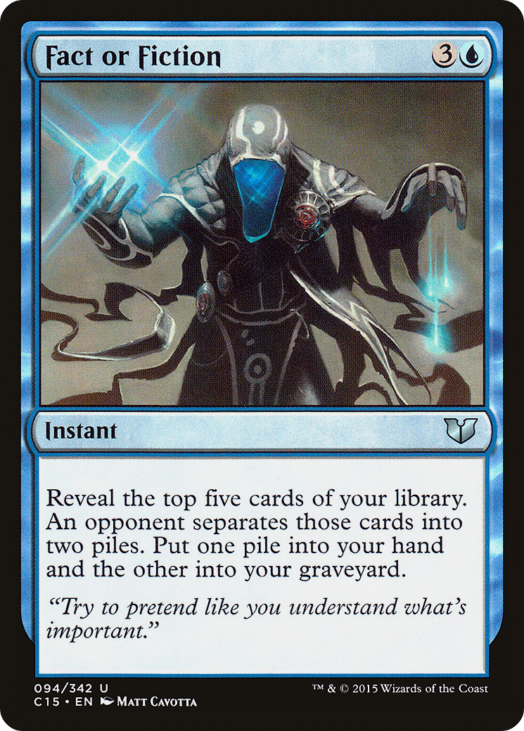 Fact or Fiction (C15-094) [Commander 2015] MTG Single Wizards of the Coast