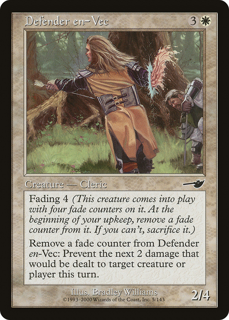 Defender en-Vec (NMS-005) [Nemesis] Foil MTG Single Wizards of the Coast