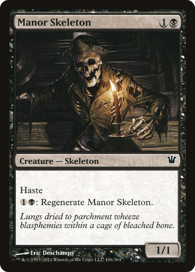 Manor Skeleton (ISD-106) [Innistrad] MTG Single Wizards of the Coast