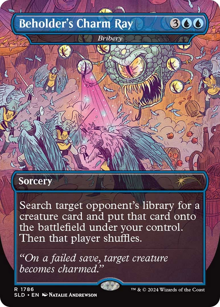 Beholder's Charm Ray - Bribery (SLD-1786) [Secret Lair] Drop (Borderless) MTG Single Wizards of the Coast