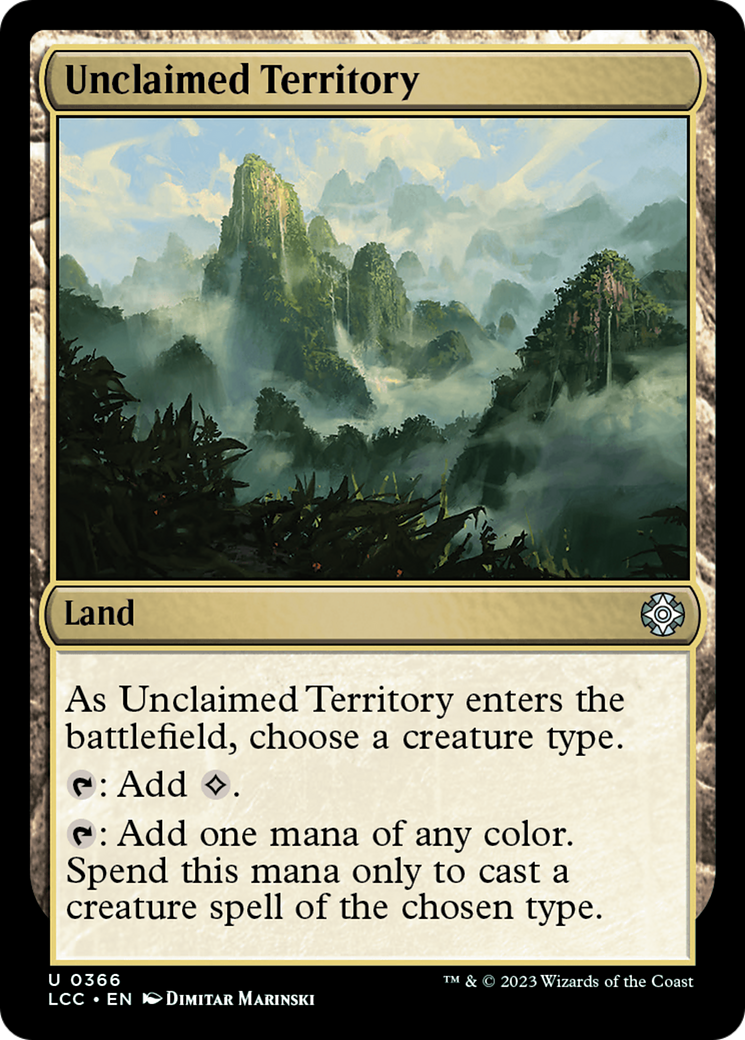 Unclaimed Territory (LCC-366) [The Lost Caverns of Ixalan Commander] MTG Single Wizards of the Coast