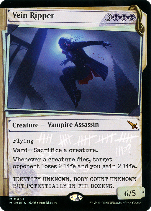 Vein Ripper (Invisible Ink) (MKM-433) [Murders at Karlov Manor] (Showcase) Foil MTG Single Wizards of the Coast