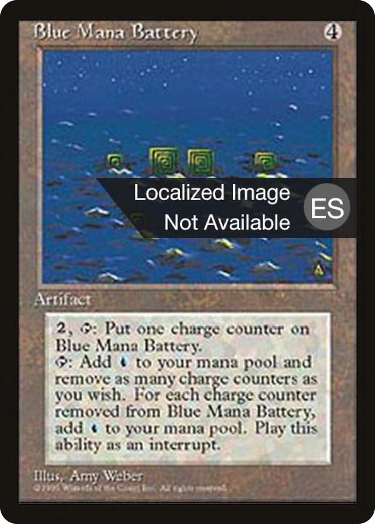 Blue Mana Battery (4BB-) [Fourth Edition Foreign Black Border] MTG Single Wizards of the Coast