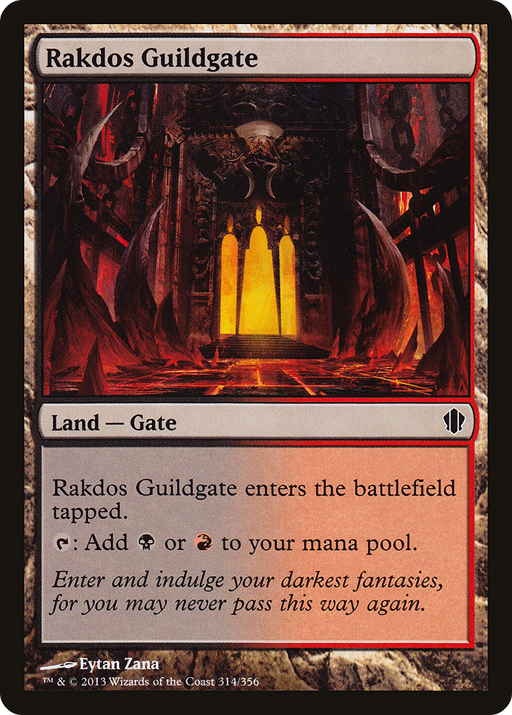 Rakdos Guildgate (C13-314) [Commander 2013] MTG Single Wizards of the Coast