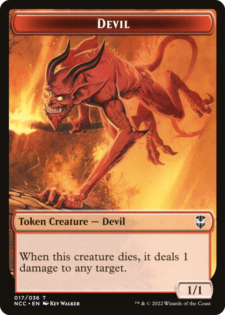 Devil (TNCC-017) [Tokens] New Capenna Commander Tokens Foil MTG Single Wizards of the Coast