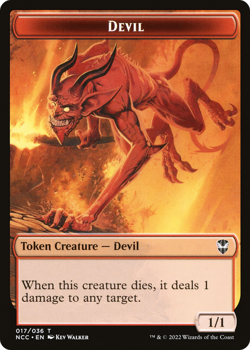 Devil (TNCC-017) [Tokens] New Capenna Commander Tokens Foil MTG Single Wizards of the Coast