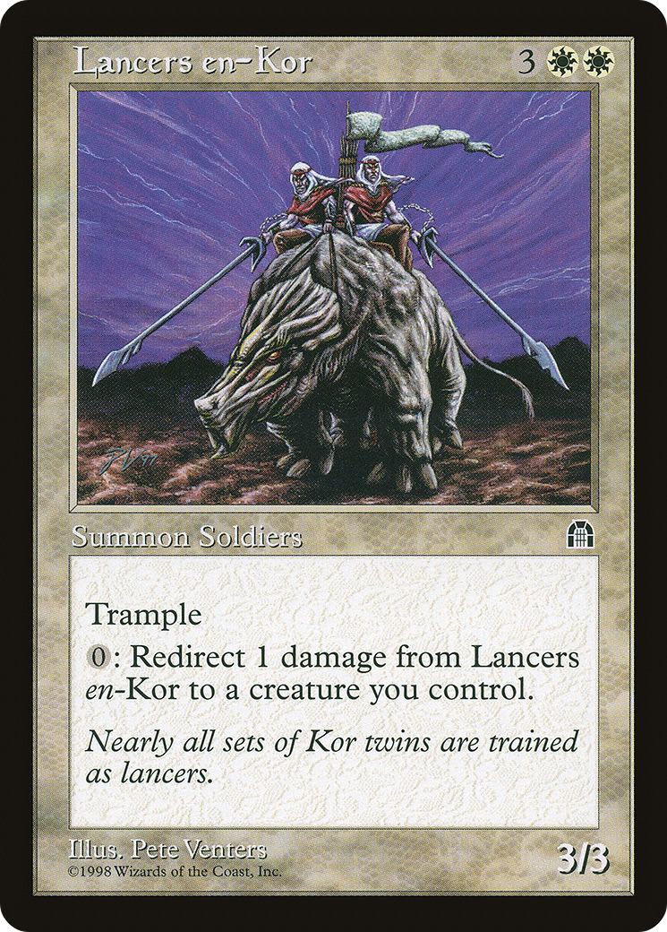 Lancers en-Kor (STH-) [Stronghold] MTG Single Wizards of the Coast