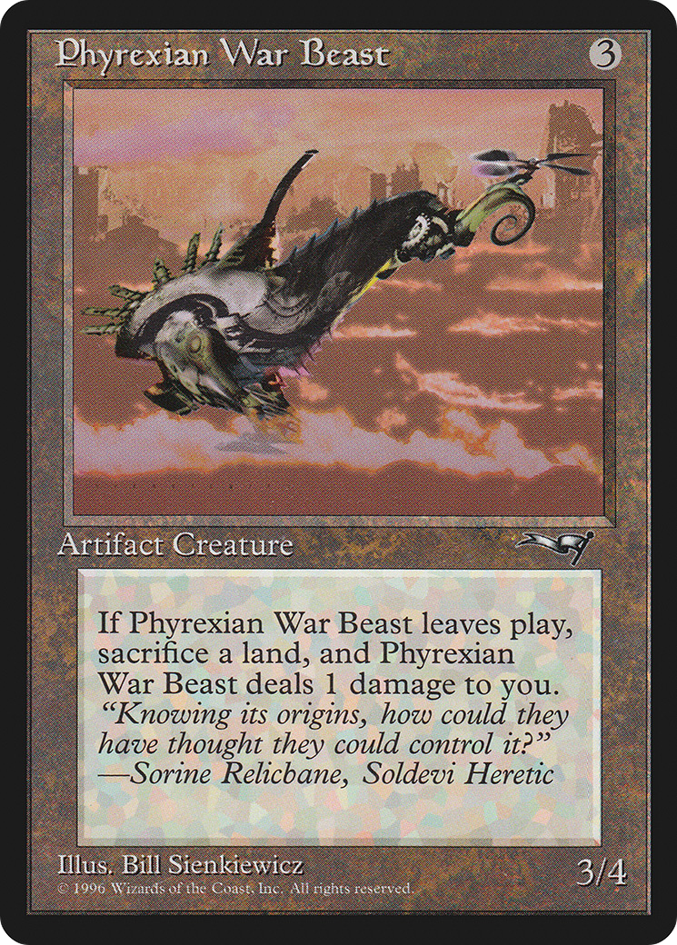 Phyrexian War Beast (ALL-127B) [Alliances] MTG Single Wizards of the Coast