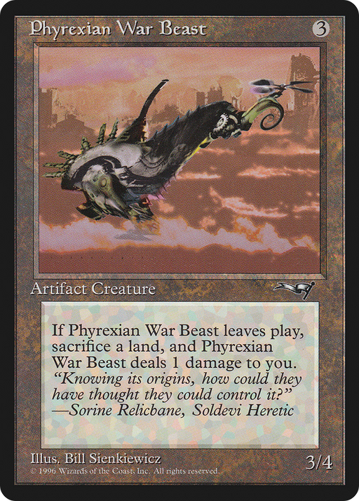 Phyrexian War Beast (ALL-127B) [Alliances] MTG Single Wizards of the Coast