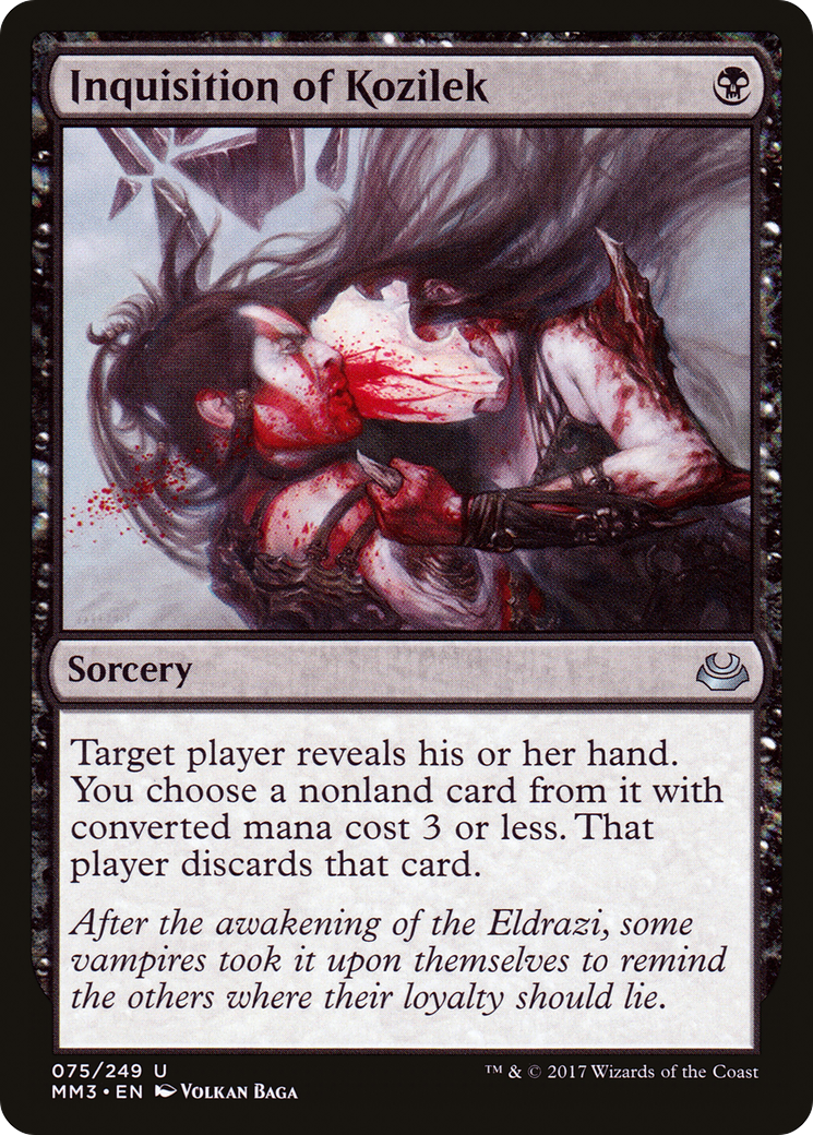Inquisition of Kozilek (MM3-075) [Modern Masters 2017] Foil MTG Single Modern Masters 2017