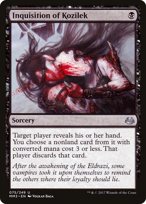 Inquisition of Kozilek (MM3-075) [Modern Masters 2017] Foil MTG Single Modern Masters 2017