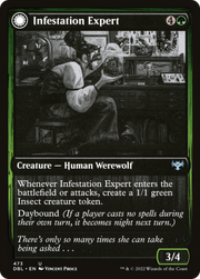 Infestation Expert (DBL-473) [Innistrad: Double Feature] Foil MTG Single Wizards of the Coast